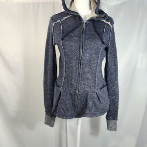 Relativity Navy and Cream Knit Sweater